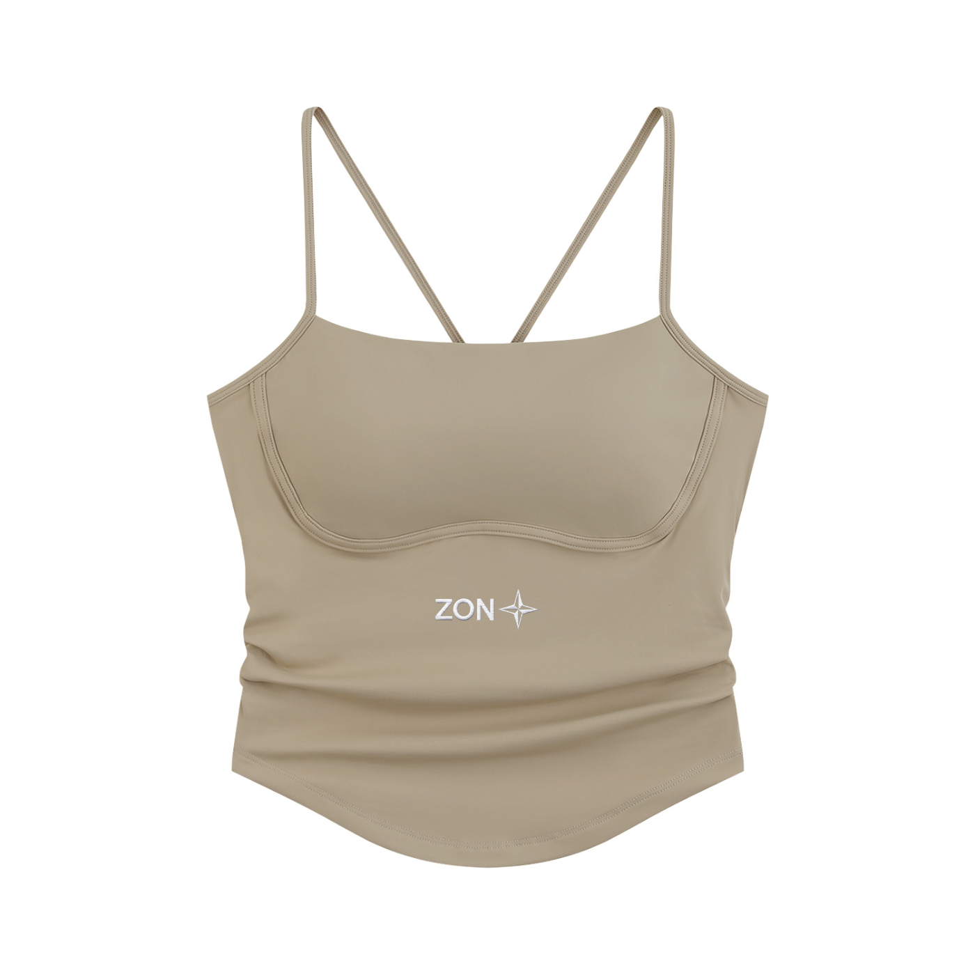 zon Women's Ruched Yoga Tank Top