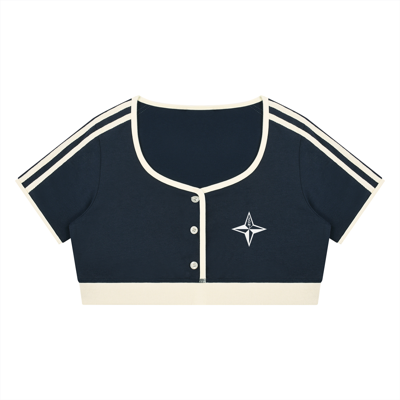 Women’s Color Block Crop T-Shirt