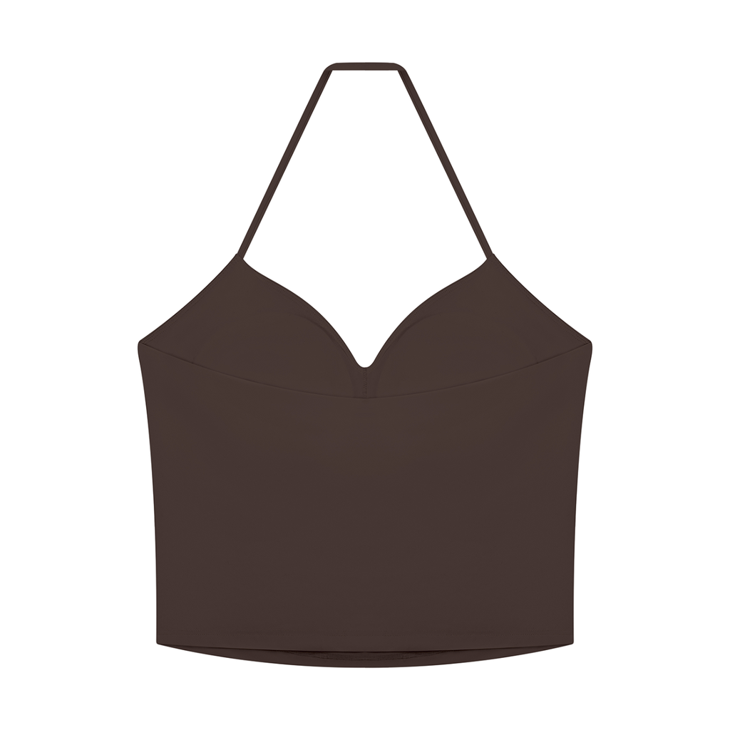 Women's Ruched Halter Yoga Tank Top