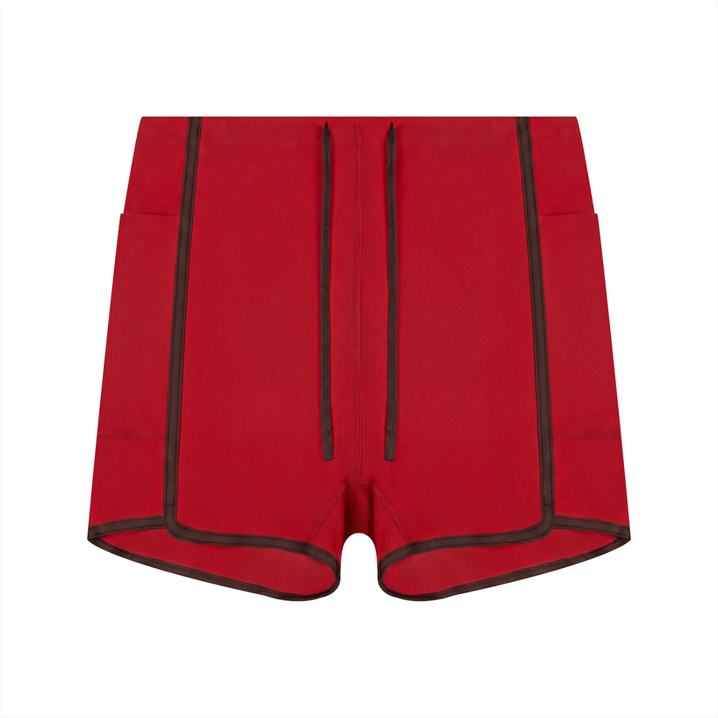 Women's High Waisted Ringer Yoga Shorts