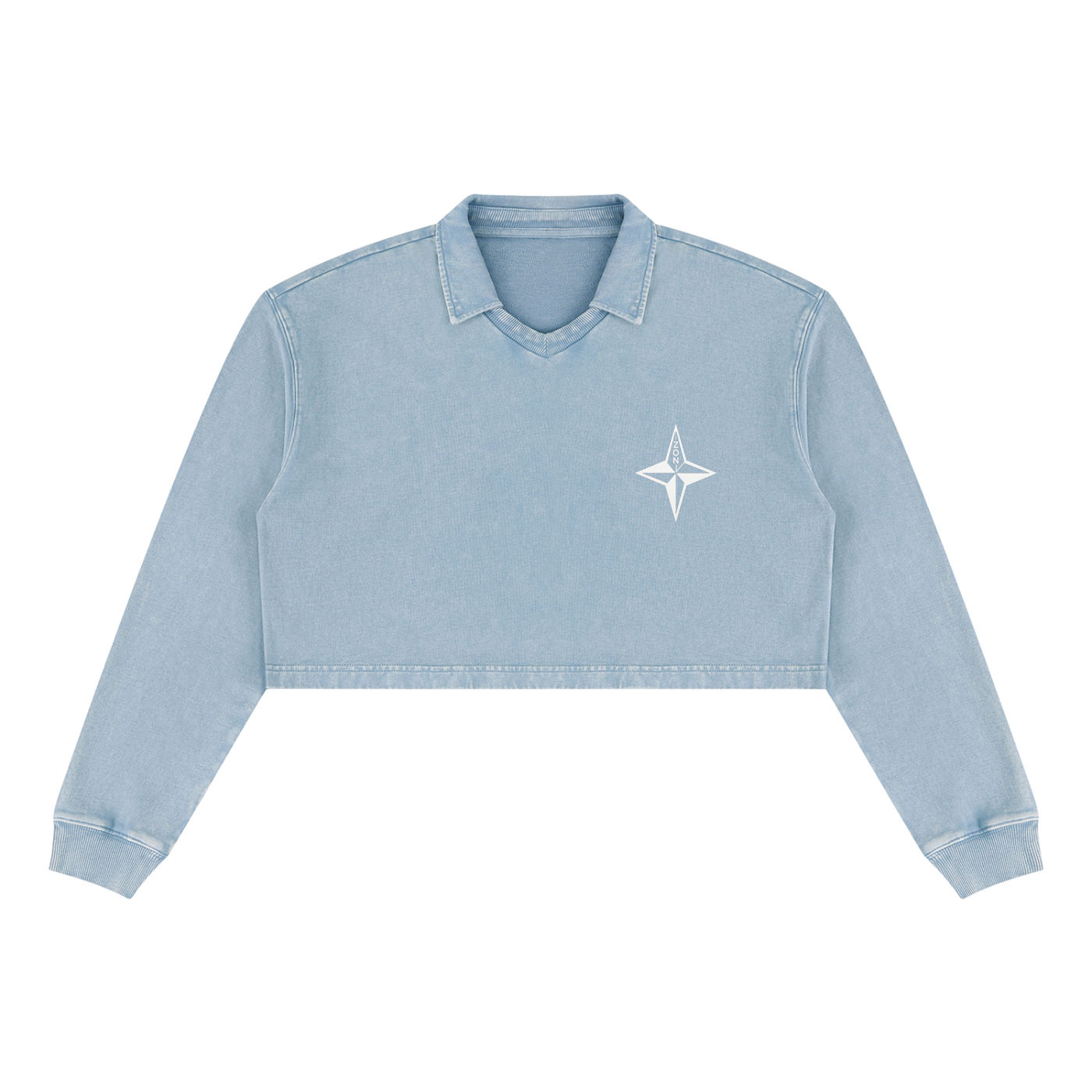 zon Women’s Vintage Wash Crop Sweatshirt