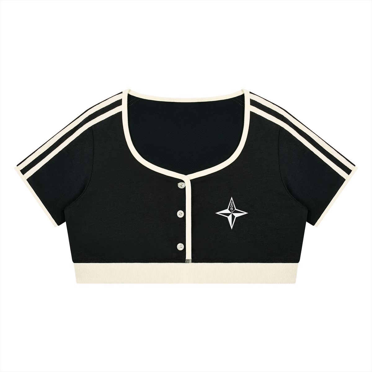 Women’s Color Block Crop T-Shirt