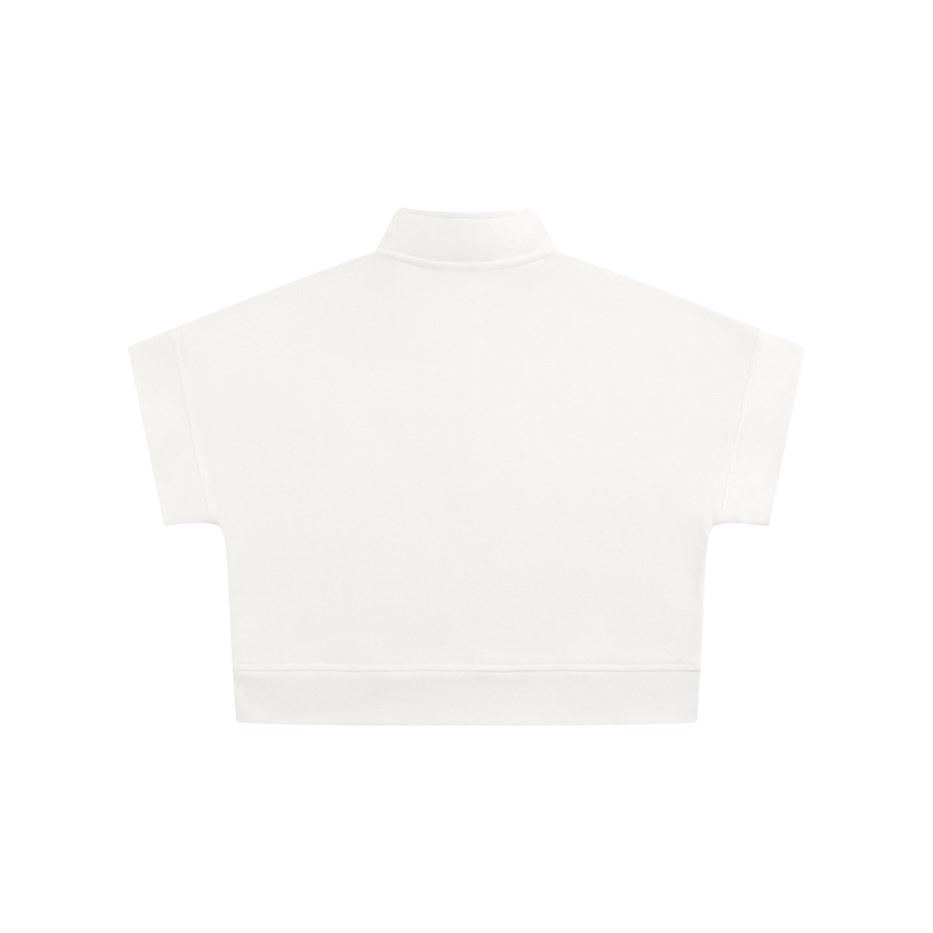 Women's Quarter Zip Crop Sweatshirt