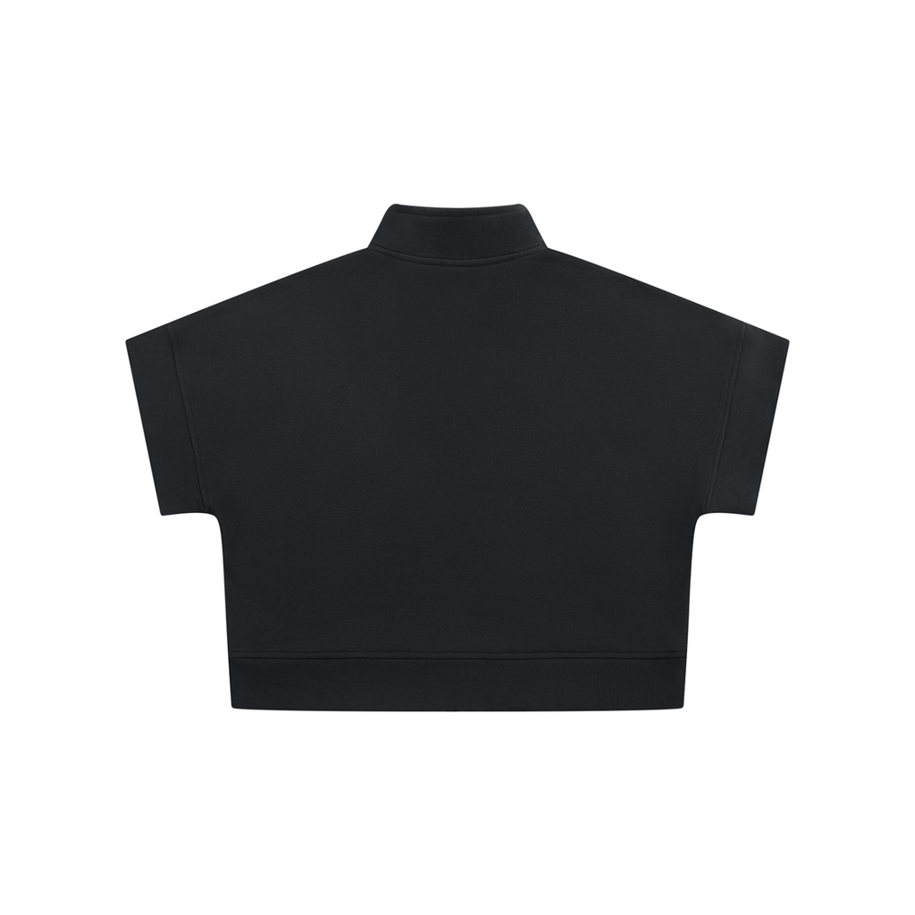 Women's Quarter Zip Crop Sweatshirt