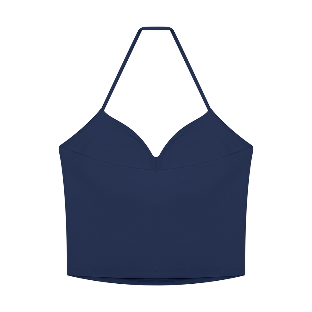 Women's Ruched Halter Yoga Tank Top