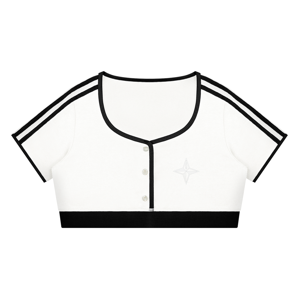 Women’s Color Block Crop T-Shirt