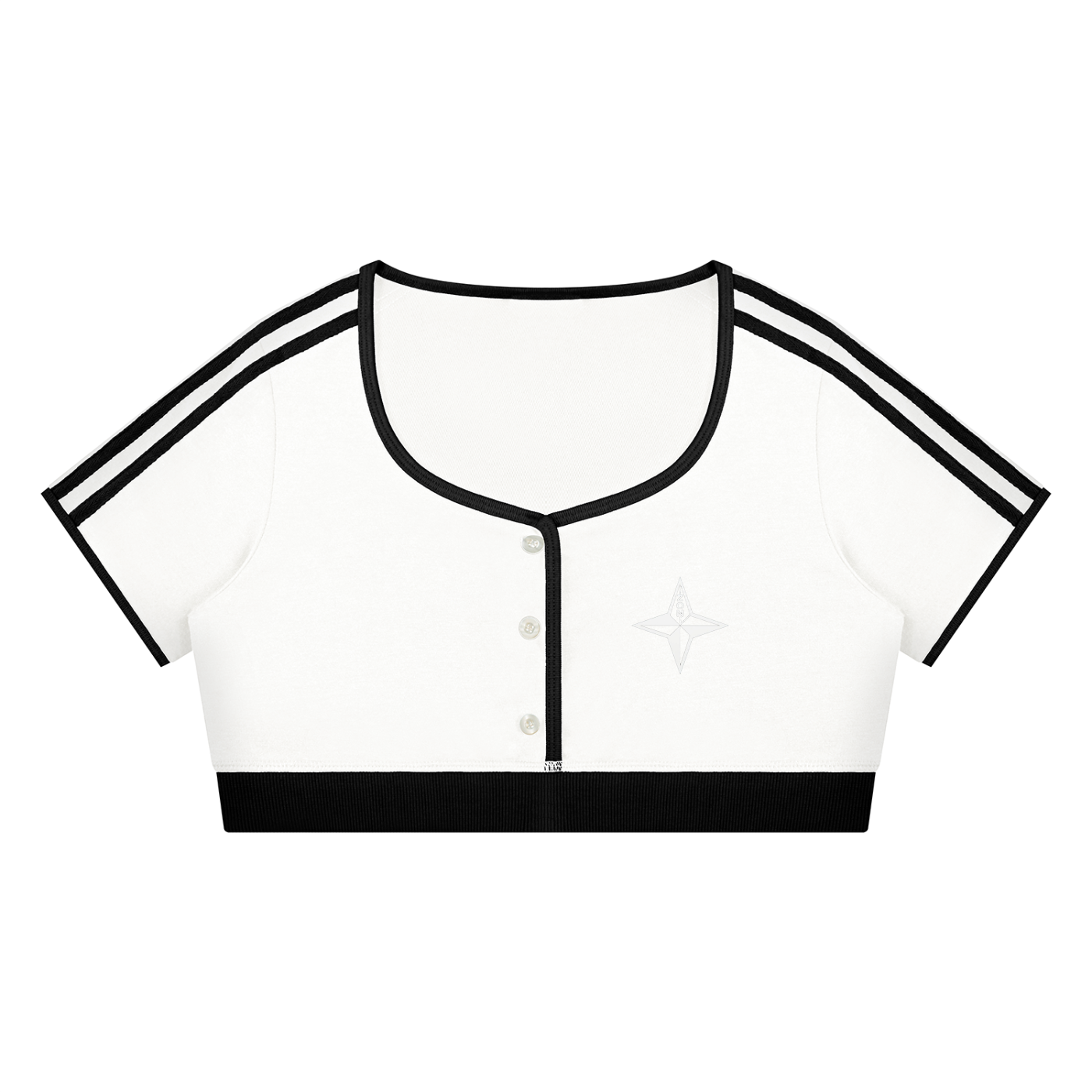 Women’s Color Block Crop T-Shirt