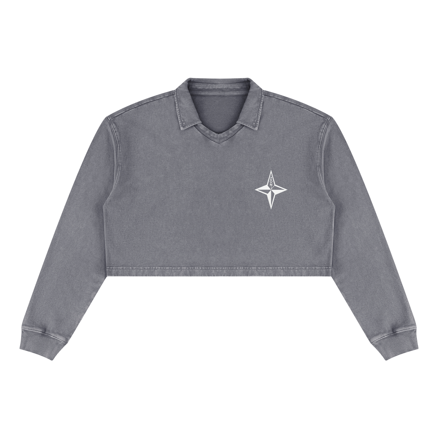 zon Women’s Vintage Wash Crop Sweatshirt