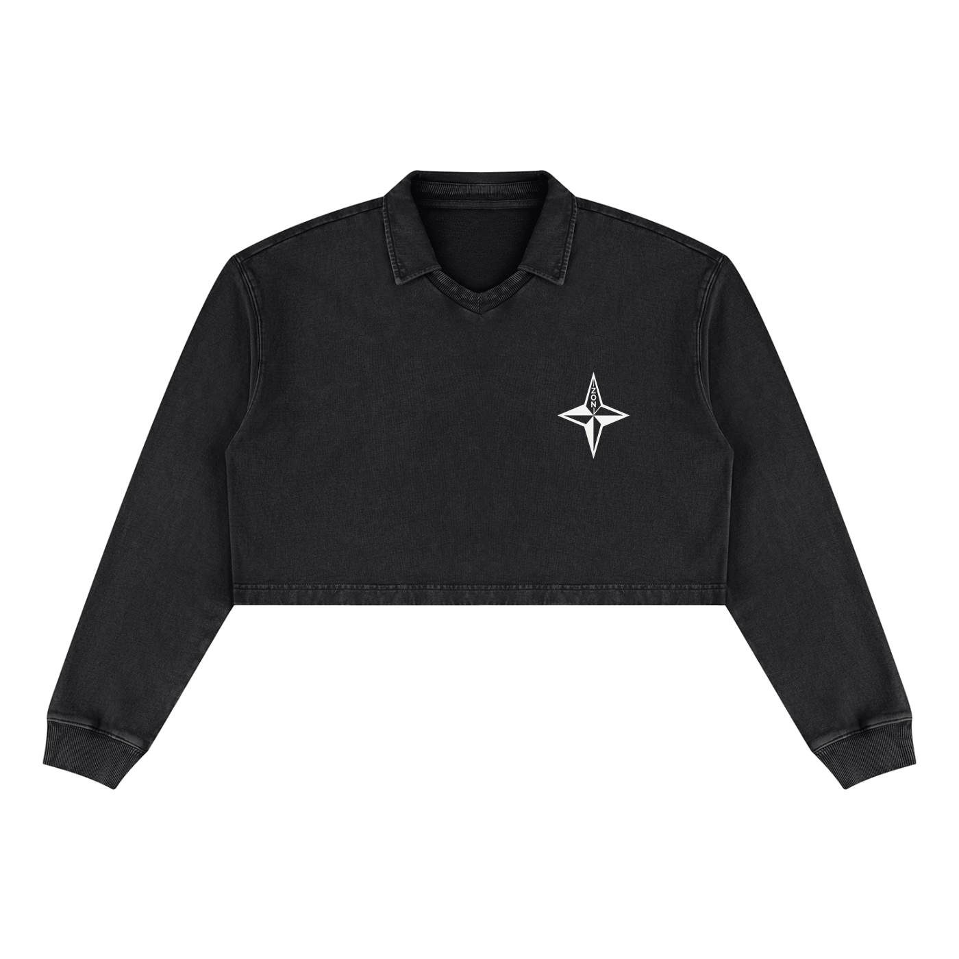 zon Women’s Vintage Wash Crop Sweatshirt