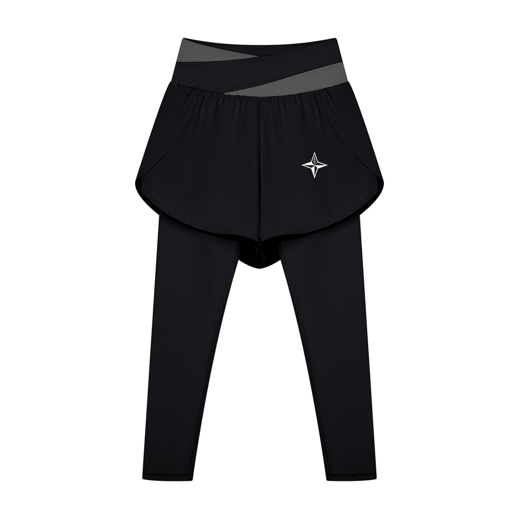 Women's Paneled High Waisted Yoga Leggings