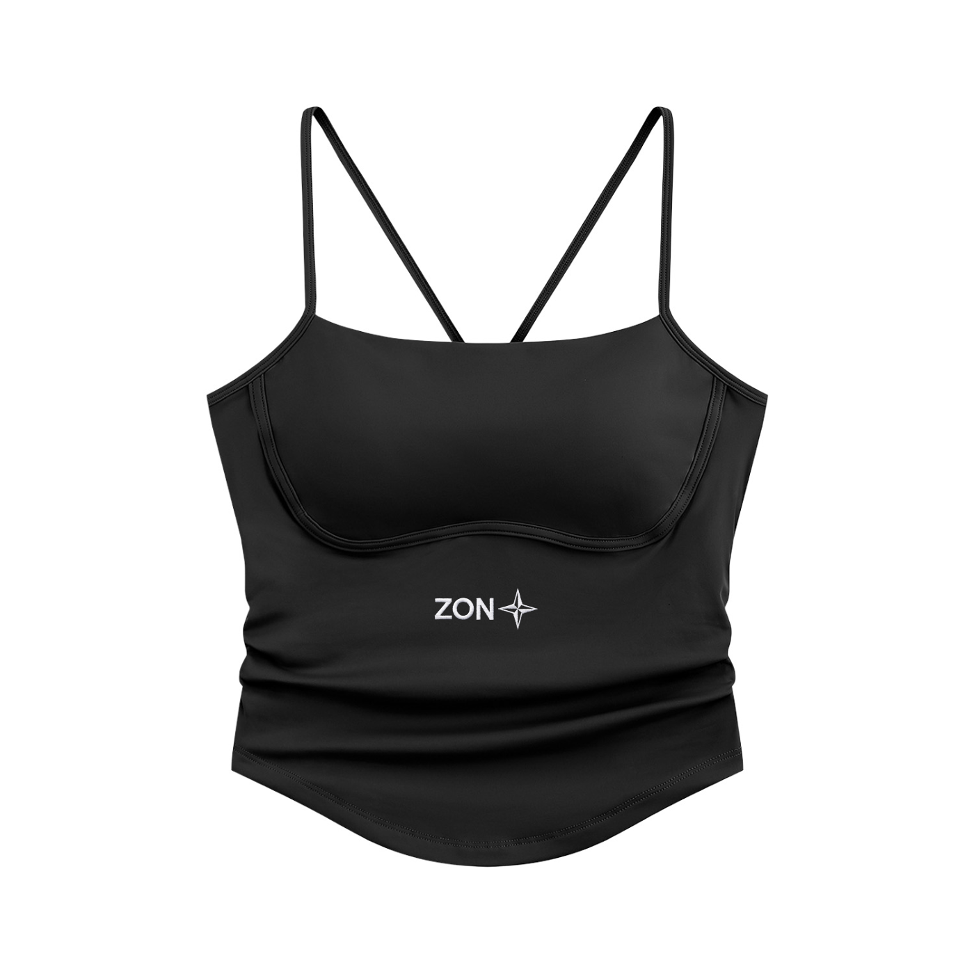 zon Women's Ruched Yoga Tank Top