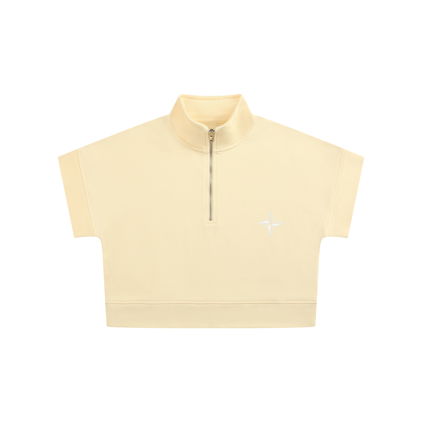 Women's Quarter Zip Crop Sweatshirt