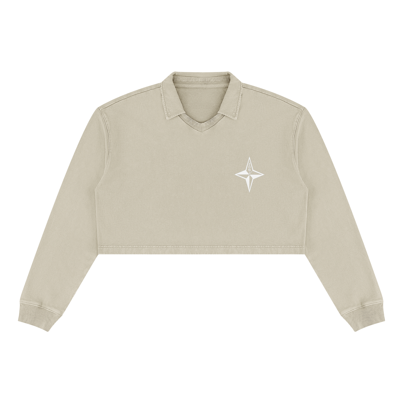 zon Women’s Vintage Wash Crop Sweatshirt