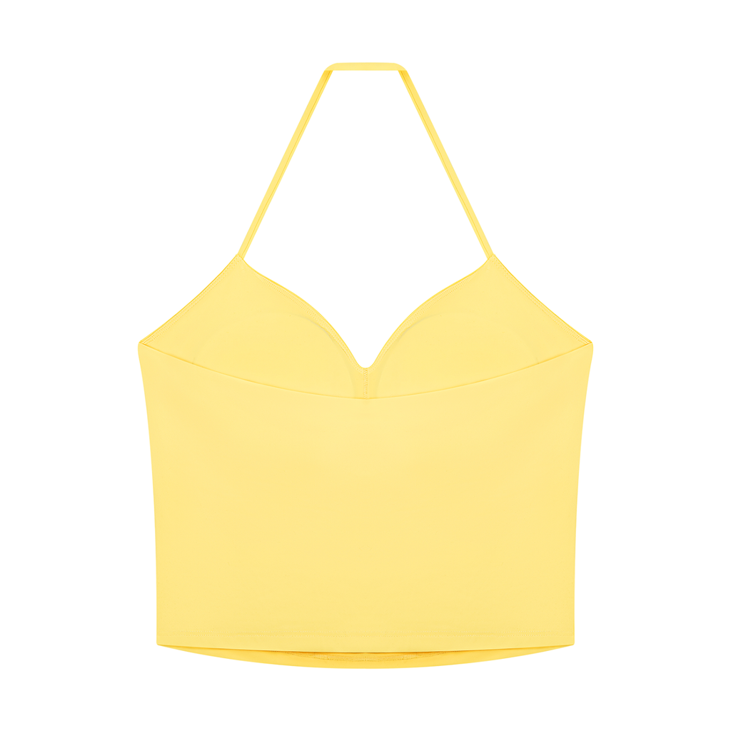 Women's Ruched Halter Yoga Tank Top