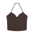 Women's Ruched Halter Yoga Tank Top