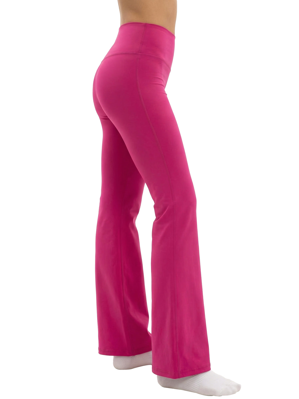 .Women's High-Waisted Flare Leggings