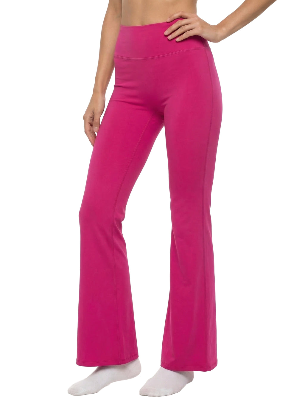 .Women's High-Waisted Flare Leggings