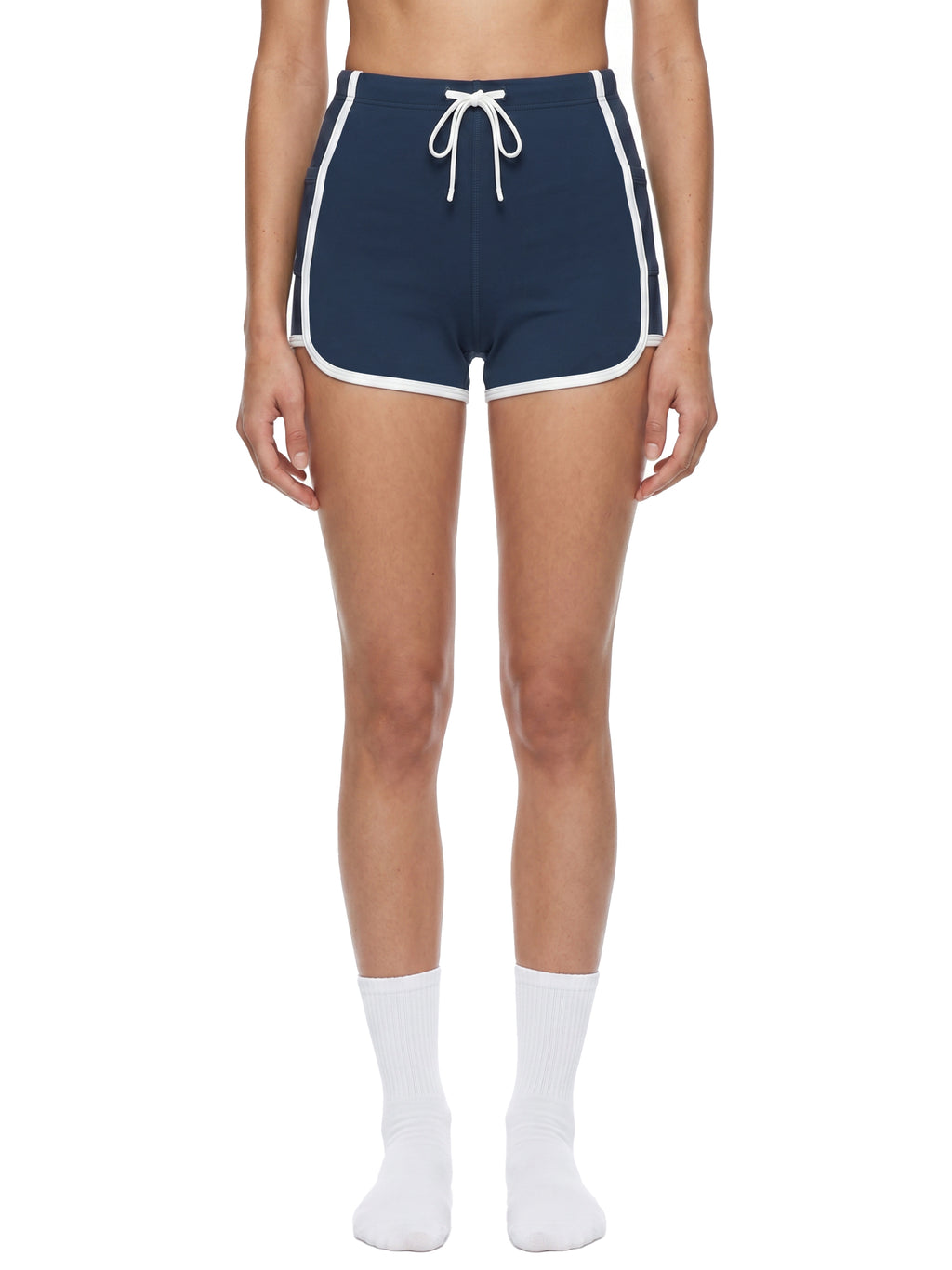 Women's High Waisted Ringer Yoga Shorts