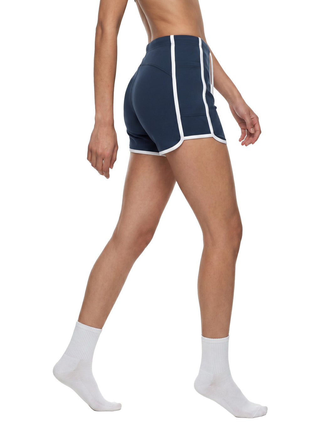 Women's High Waisted Ringer Yoga Shorts