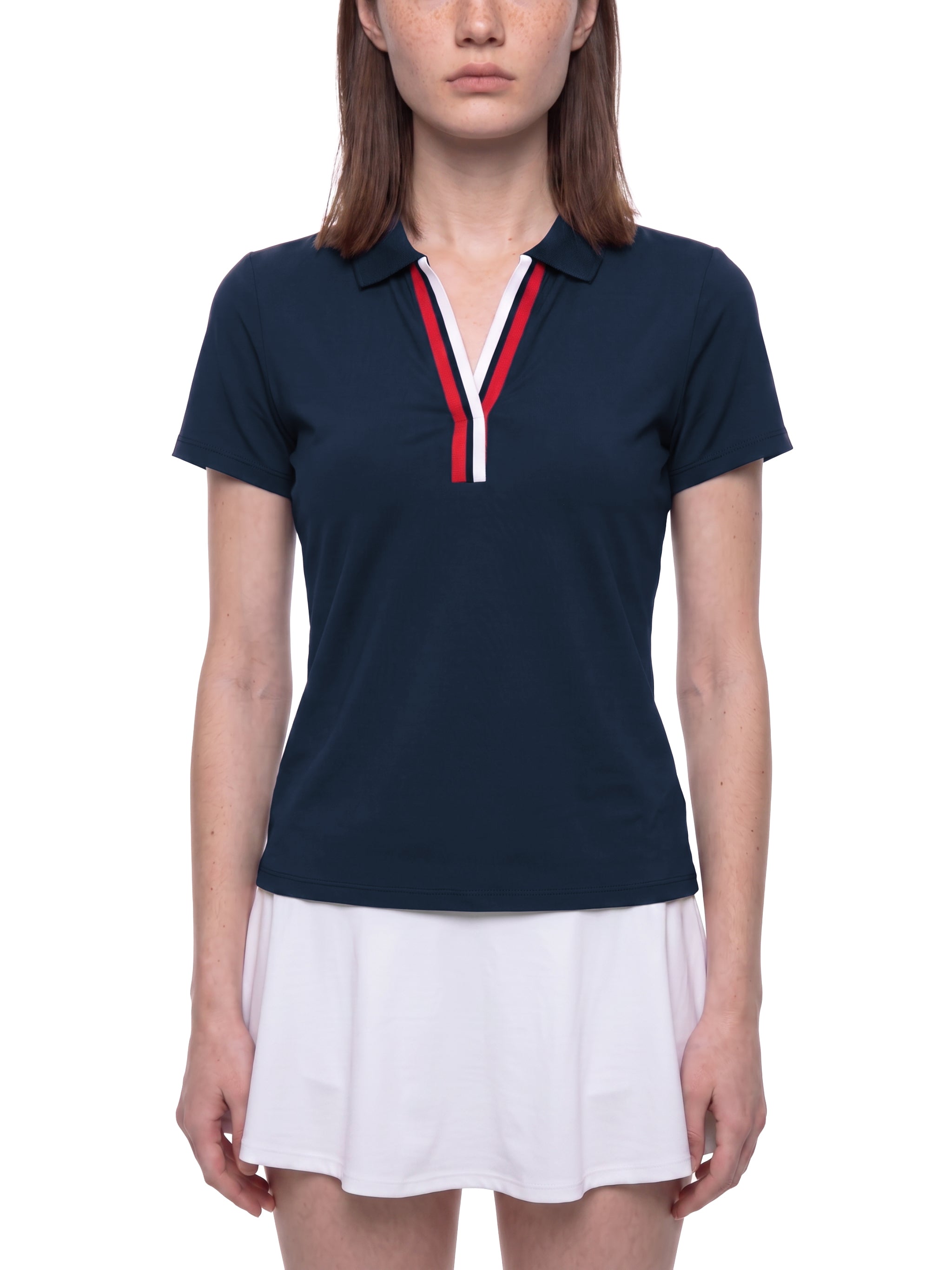 Women’s Color Block Polo Shirt