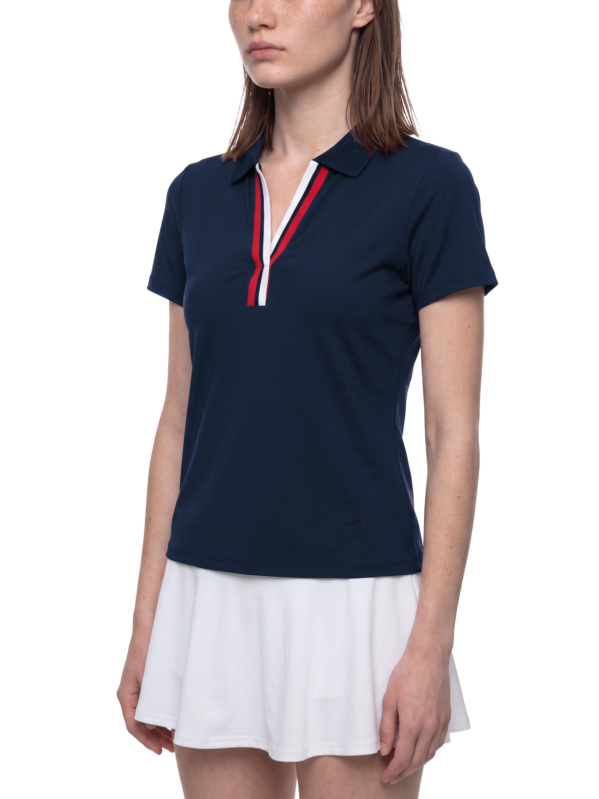Women’s Color Block Polo Shirt