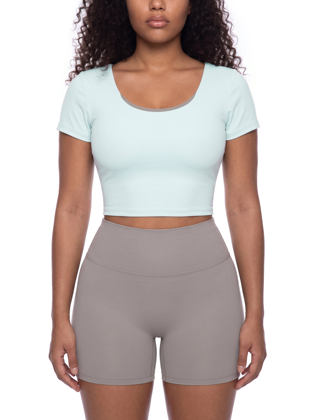 Women's Color Block Yoga T-Shirt