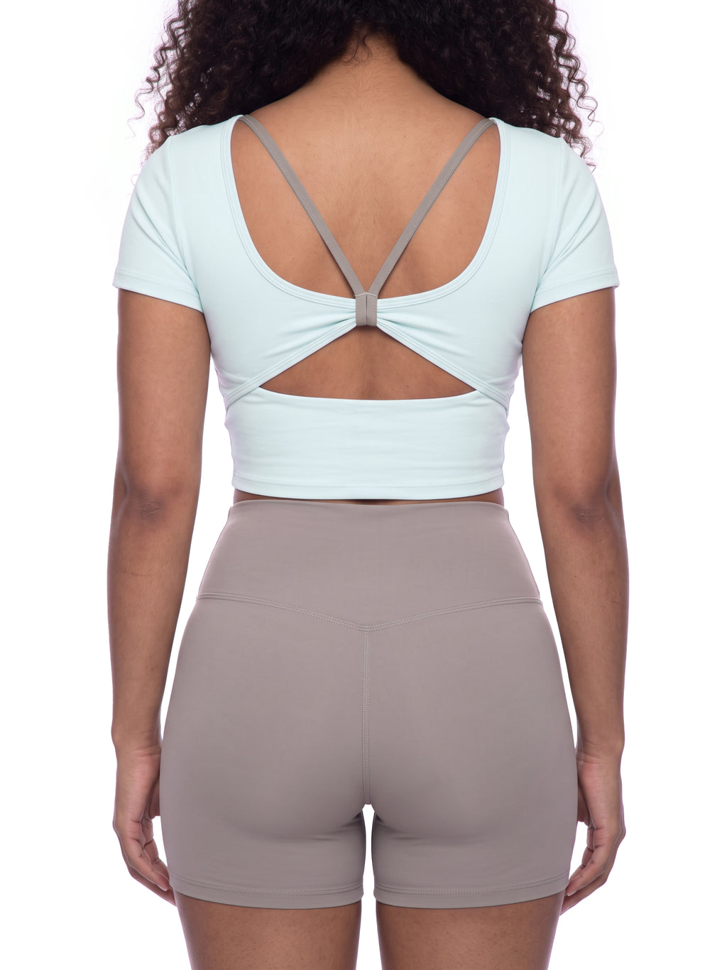 Women's Color Block Yoga T-Shirt