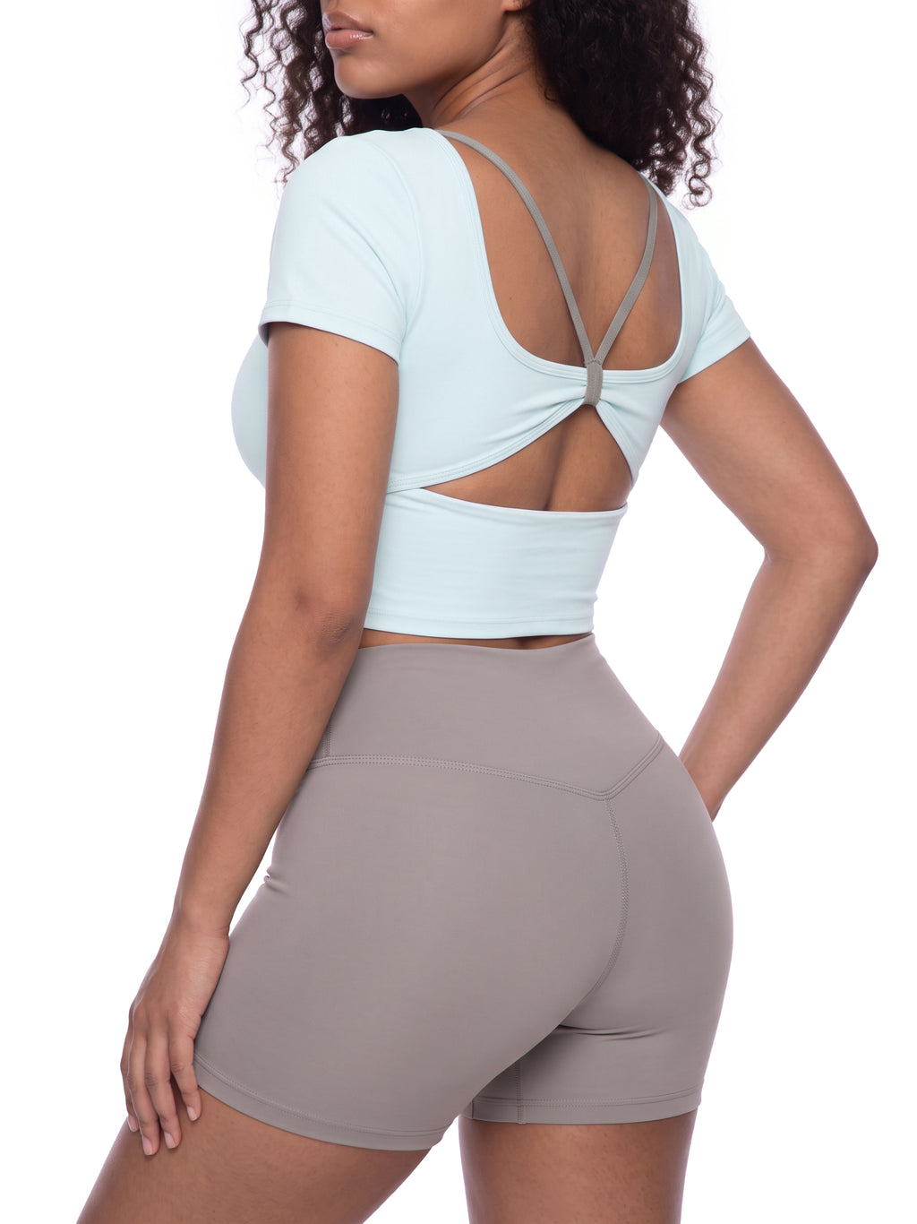 Women's Color Block Yoga T-Shirt
