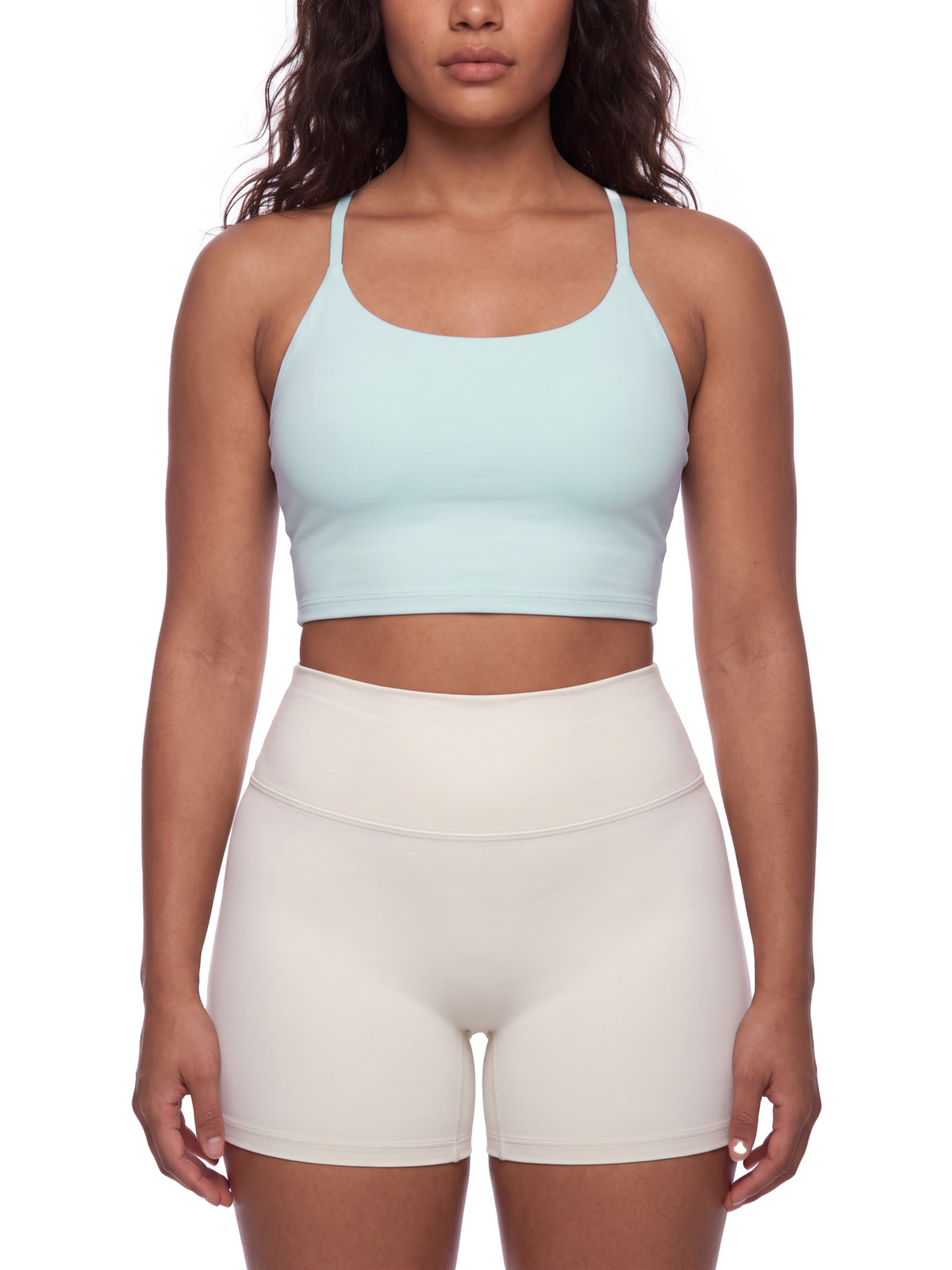 Women's Ruched Cropped Yoga Tank Top
