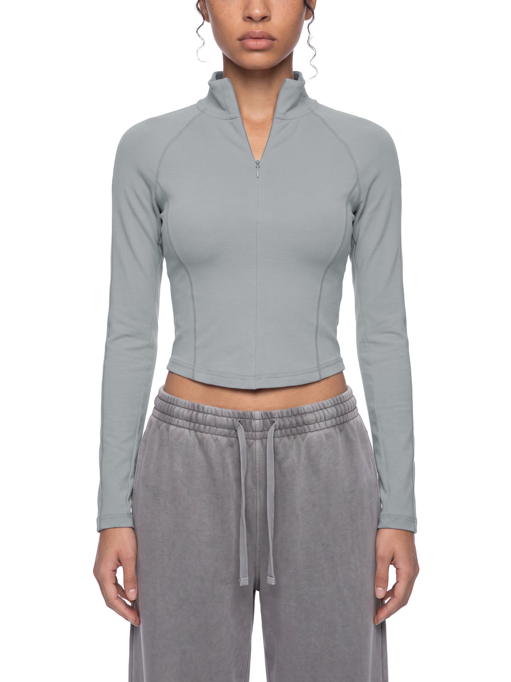 Women's Quarter-Zip Yoga T-Shirt