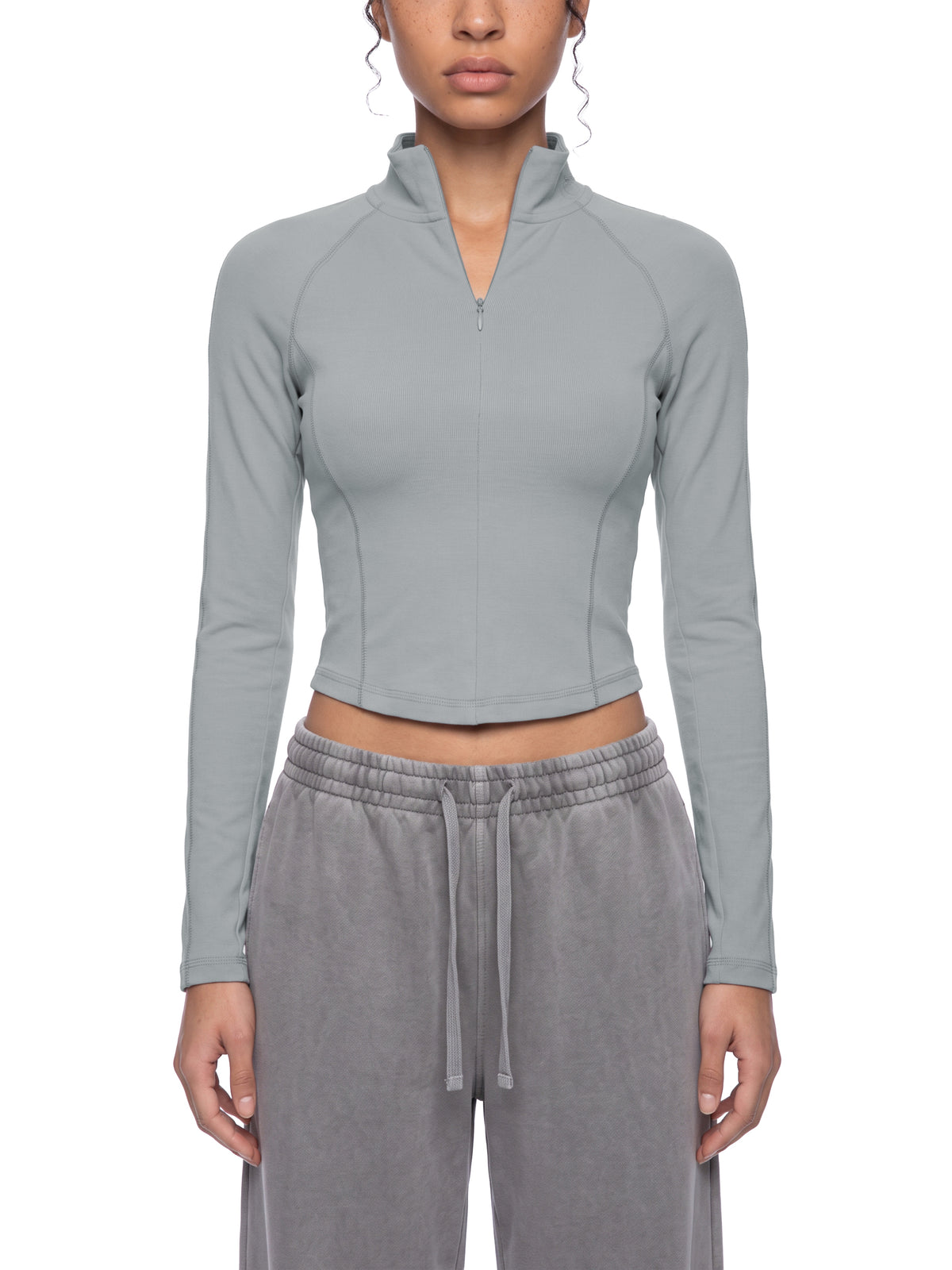 Women's Quarter-Zip Yoga T-Shirt